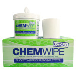 CHEMWipe Pop-Up Wipes & Bucket w/6 rolls